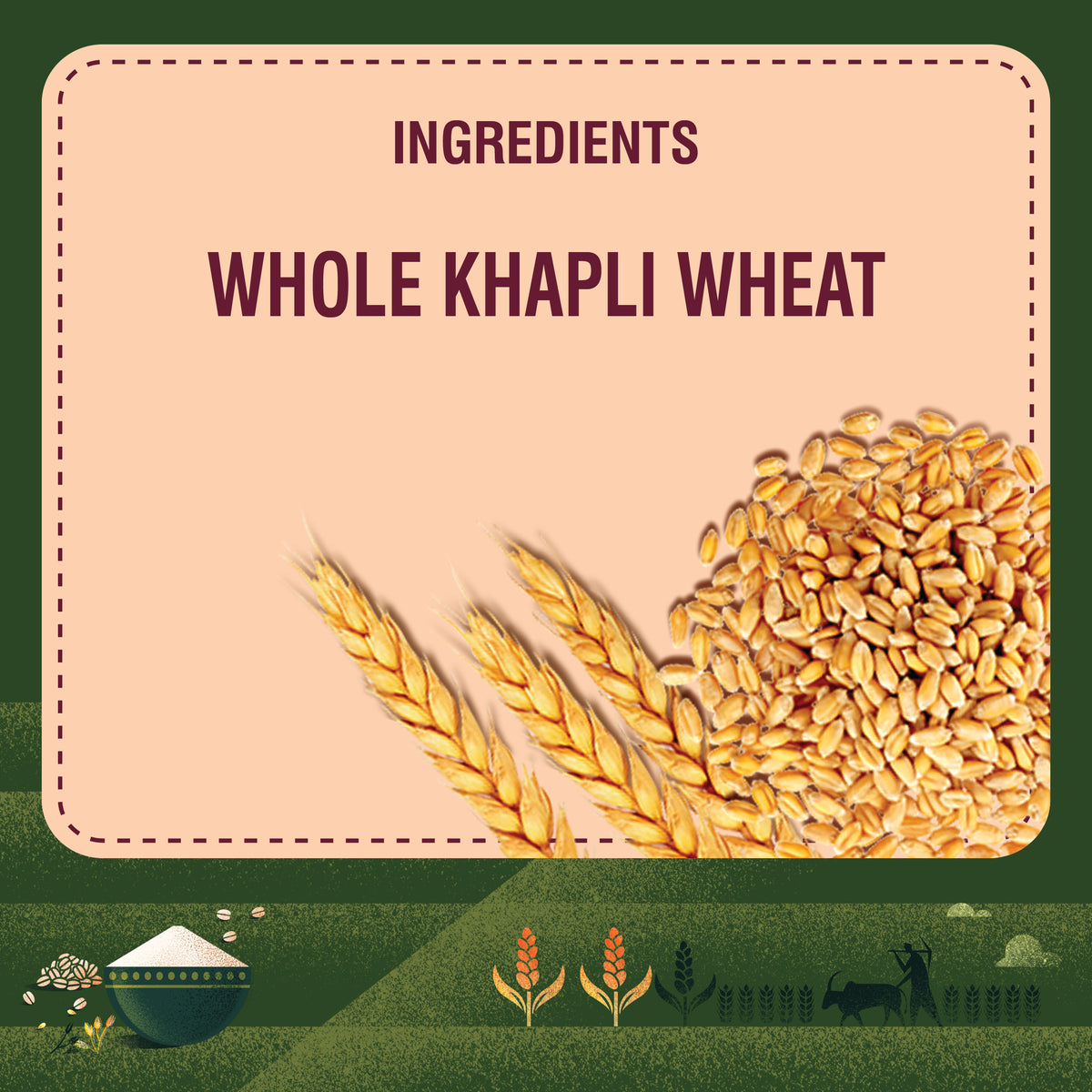 Khapli Atta Ingredients Panel