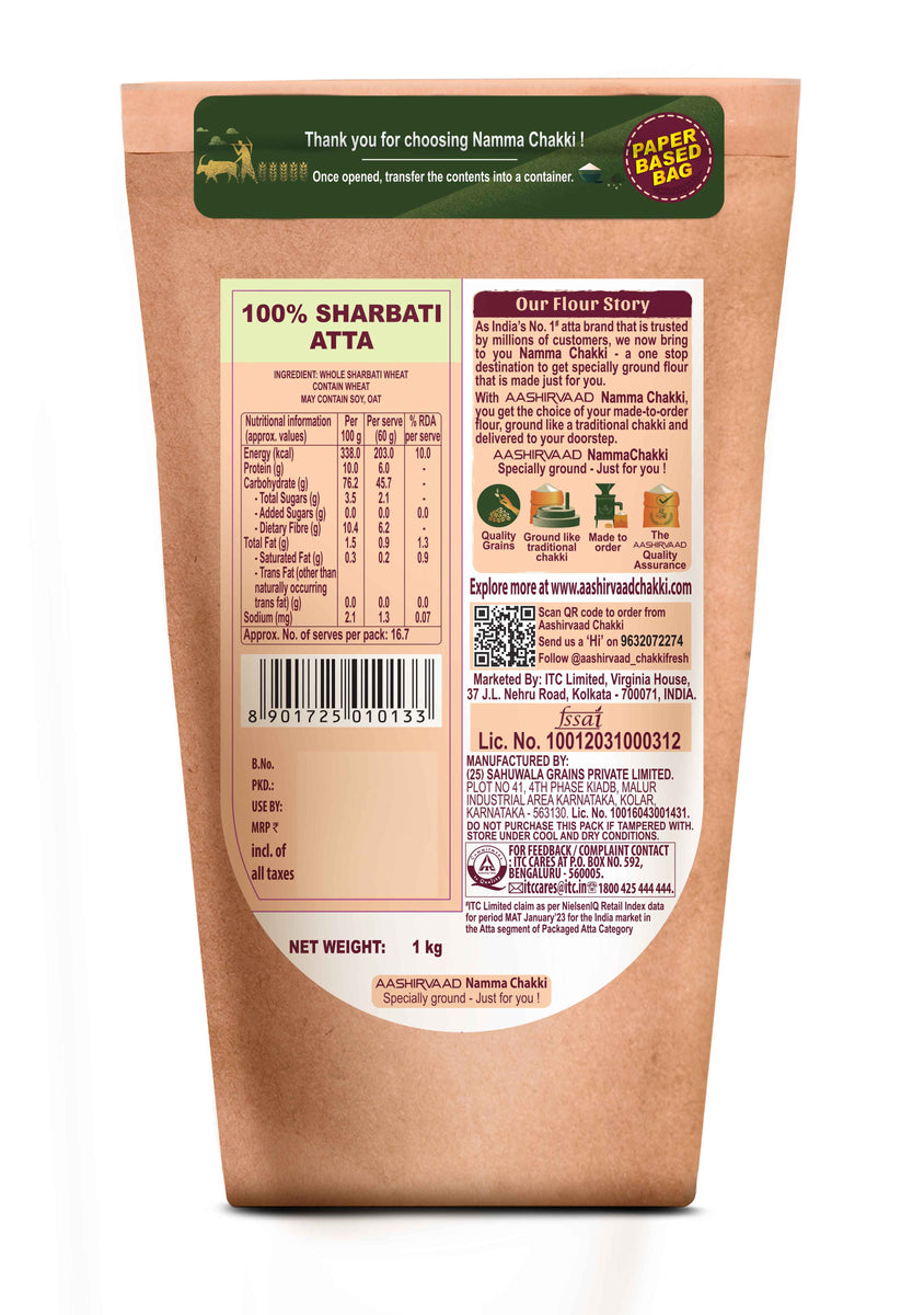 100 Sharbati Atta Aashirvaad Chakki