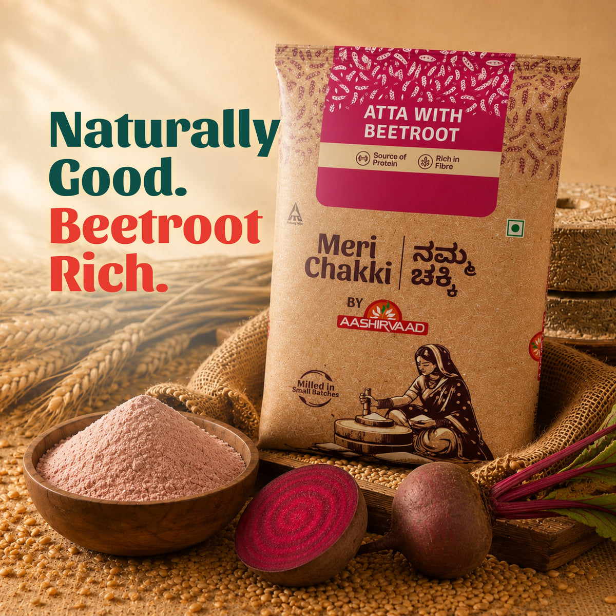 Atta with Beetroot