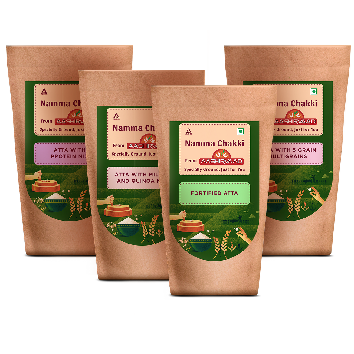 AASHIRVAAD Chakki Specially Ground Made to Order Flour! Aashirvaad