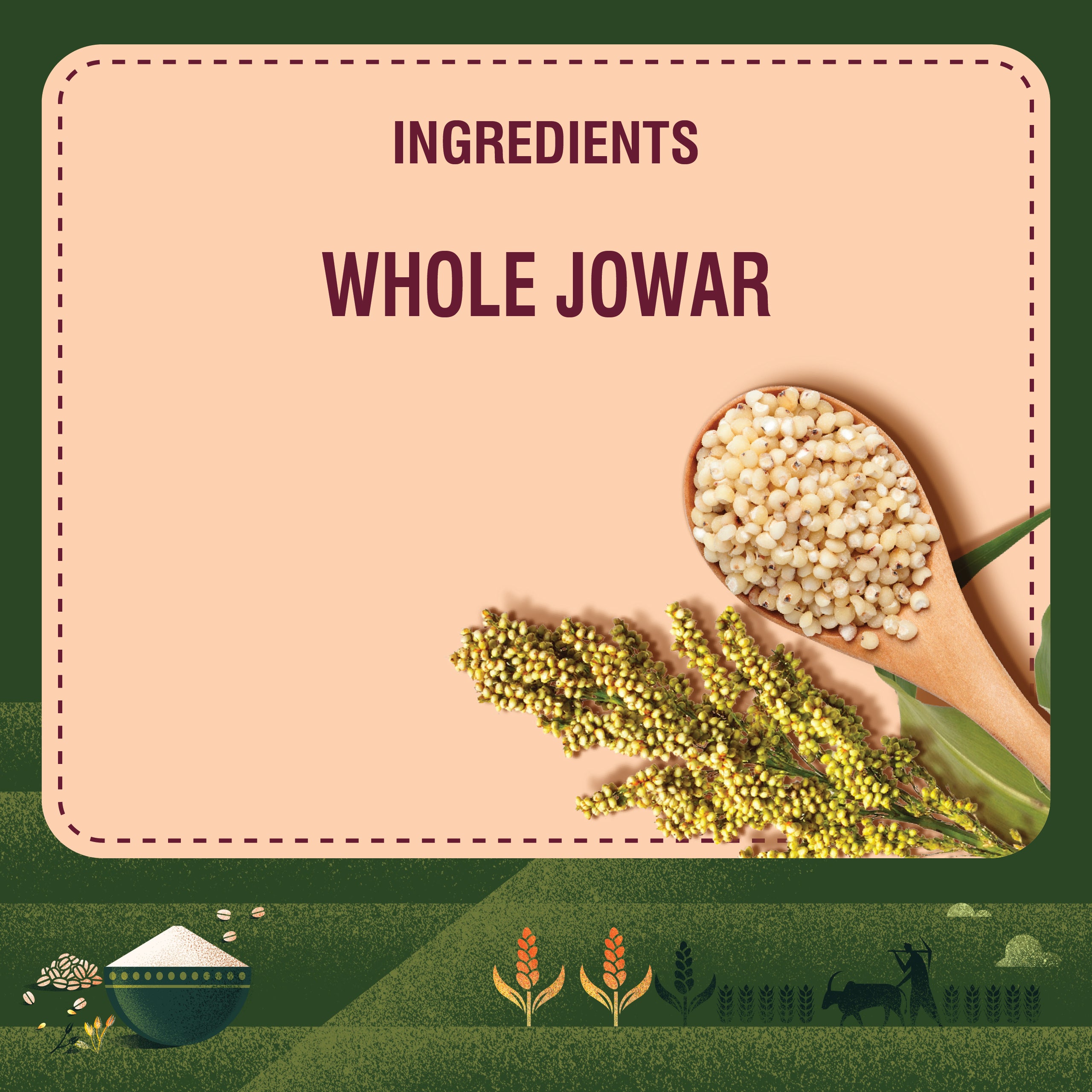 100% Jowar Flour Ingredients
