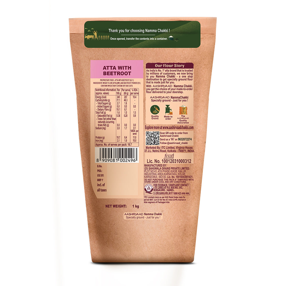 Atta with Beetroot – Aashirvaad Chakki
