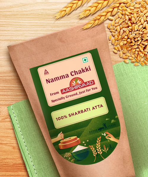 Sharbati wheat flour from Aashirvaad Namma Chakki