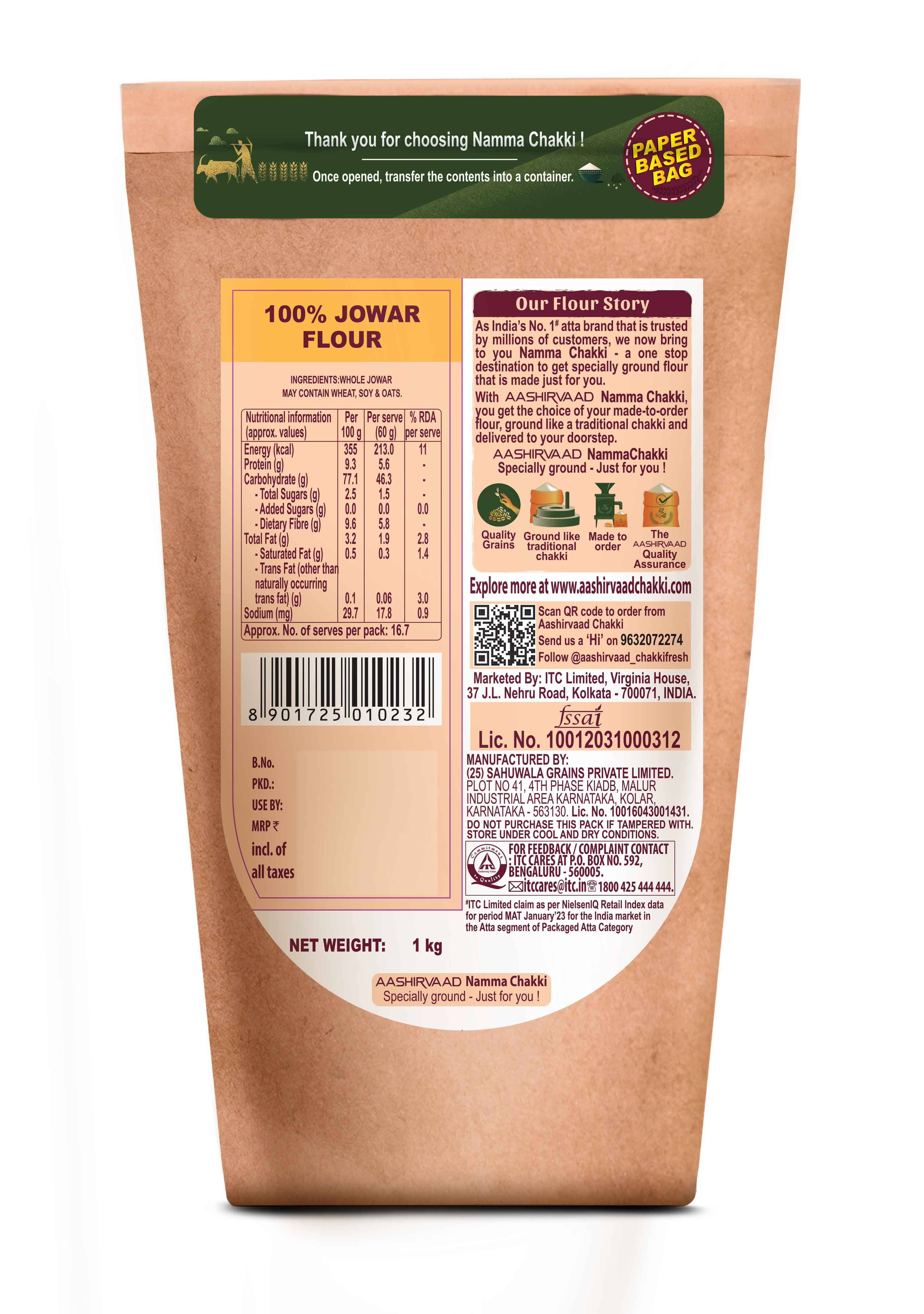 100% Jowar Flour