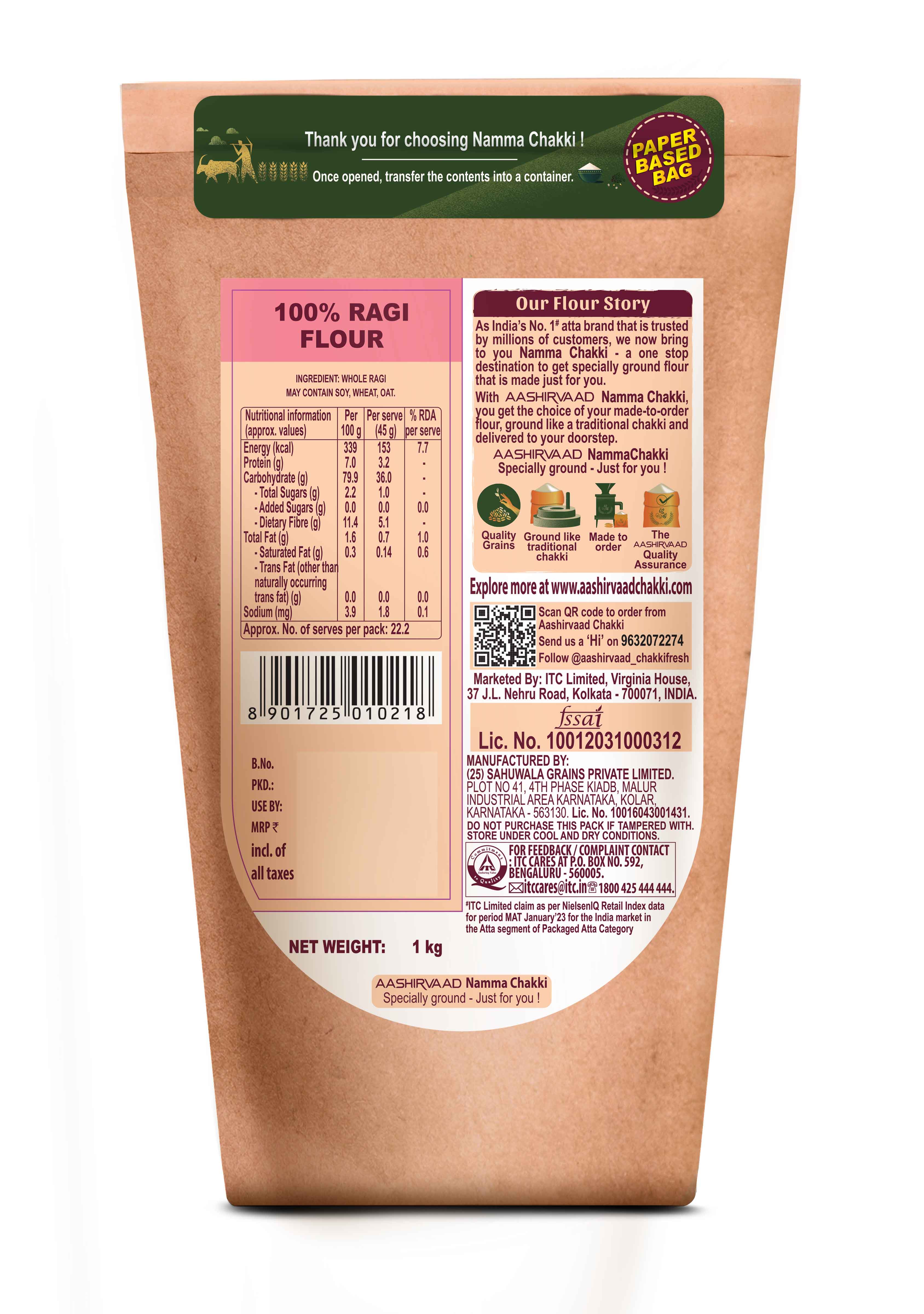100% Ragi Flour