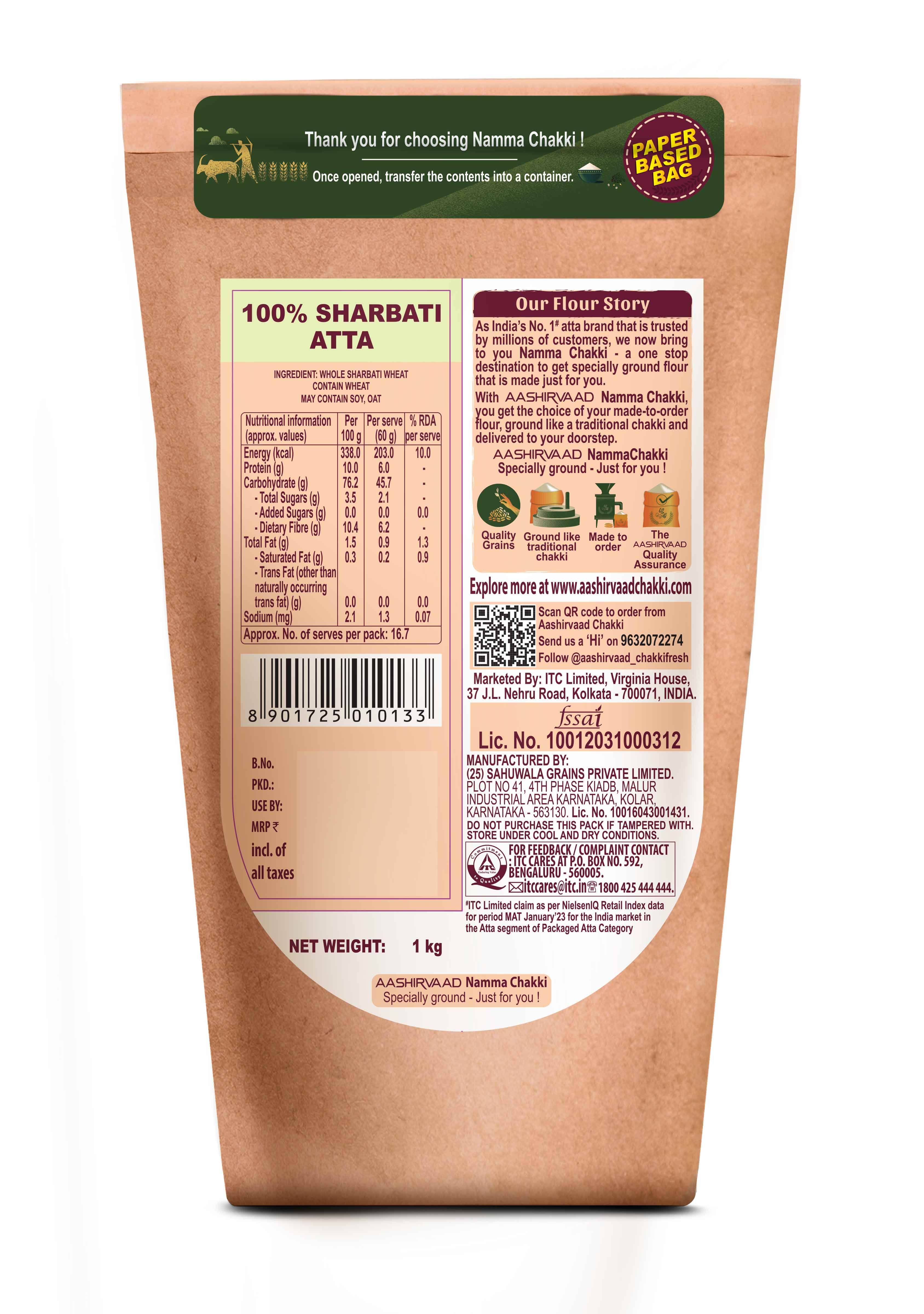 Information About Sharbati Atta